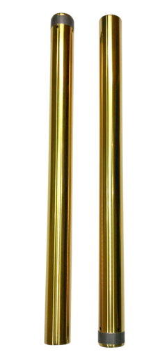 Pro One 49MM, TOURING FORK TUBES, GOLD TIN, 14- 20 TOURING - Hardcore Cycles Inc
