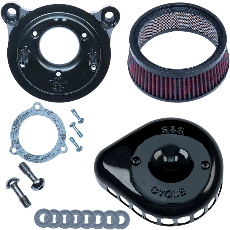 S&S Mini Teardrop Stealth Air Cleaner Kit - Hardcore Cycles Inc