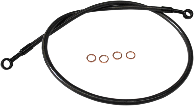 LA Choppers Scout Complete Stainless Braided Handlebar Cable/Brake Line Kit - Hardcore Cycles Inc