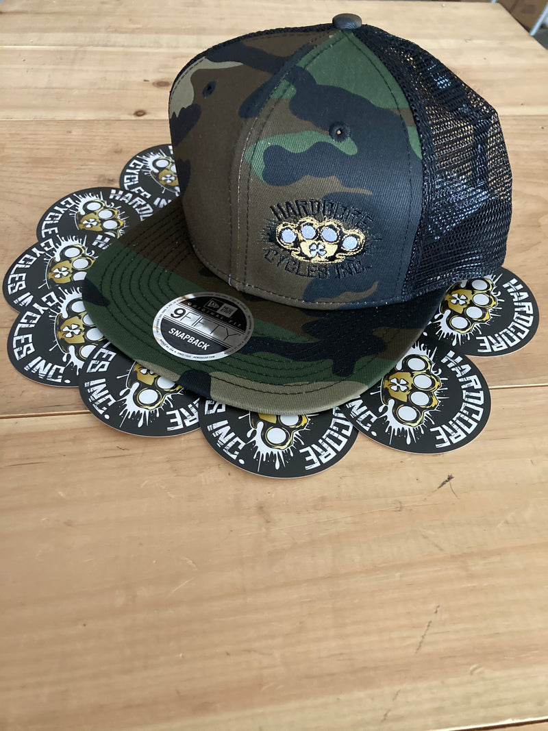 Hardcore Cycles Camo Hat with a FREE Chance to win FXR strarter kit - Hardcore Cycles Inc