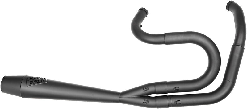 Sawicki Stainless Black Full Length Big Inch Cannon Exhaust for 1991-2017 Dyna - Hardcore Cycles Inc
