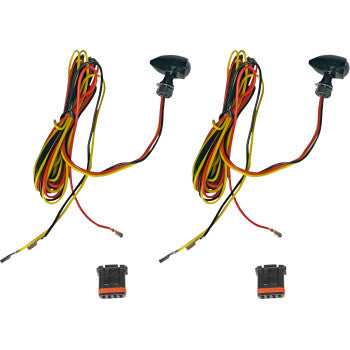 Custom Dynamics - Micro Bullet dual Color LED Turn Signals - Hardcore Cycles Inc