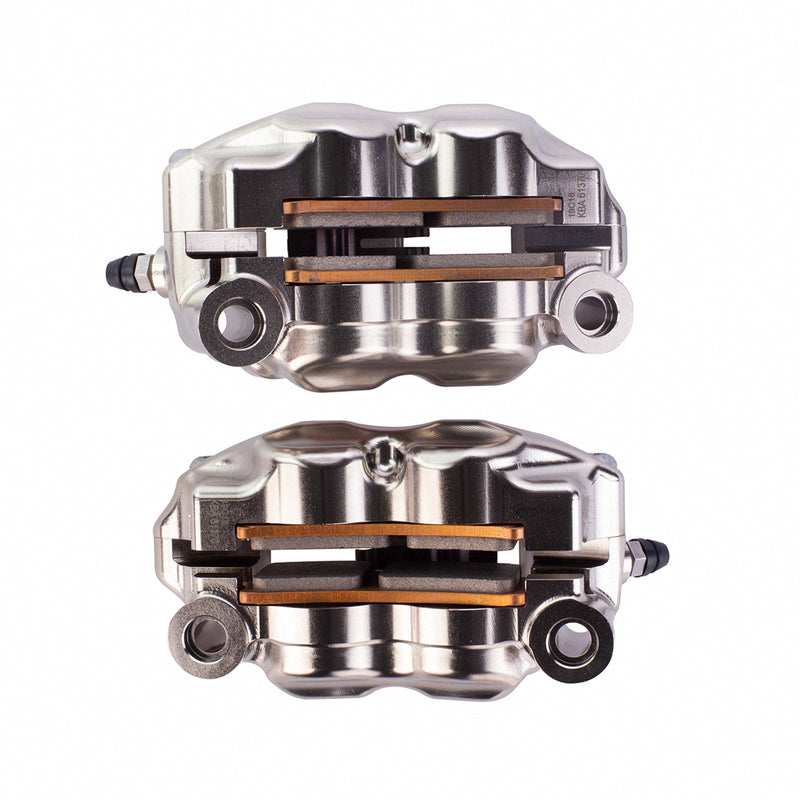 Brembo GP4-RX Front Caliper Set (Radial Mount) Nickel Plated 108mm - Hardcore Cycles Inc