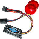 Plug-In Illuminator with Red Lenses - 8 Pin ILL-03-RL-C - Hardcore Cycles Inc