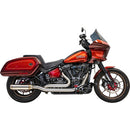 Bassani True Dual Performance Exhaust System with 4" Muffler - Stainless Steel - Hardcore Cycles Inc