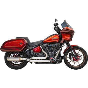 Bassani True Dual Performance Exhaust System with 4" Muffler - Stainless Steel - Hardcore Cycles Inc