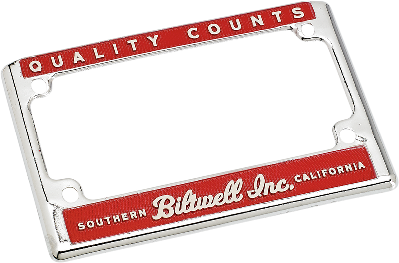 Biltwell License Plate Frames - Hardcore Cycles Inc