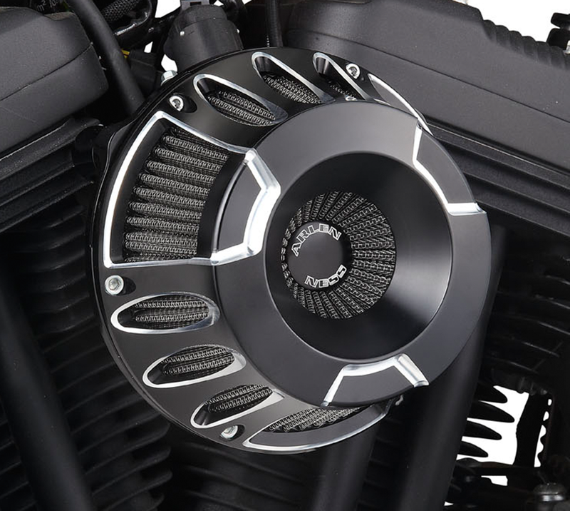 Arlen Ness Inverted Series Air Cleaner Kit — Deep Cut - Hardcore Cycles Inc