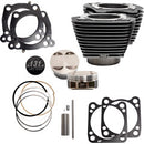 S&S CYCLE  Stroker Cylinder and Piston Kit Cylinder - Standard - 131" - Black - M8 - Hardcore Cycles Inc