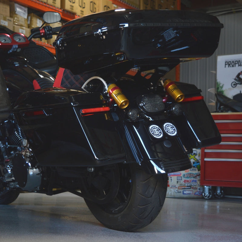 Harley Davidson Touring Remote Reservoir Mounts Legend Ohlins Öhlins Suspension