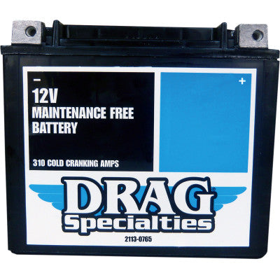 AGM Maintenance-Free Battery - DRAG SPECIALTIES BATTERIES - Hardcore Cycles Inc
