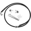 Closeout DRAG SPECIALTIES  Front Brake Line FXST/DWG 84-05 Black - Hardcore Cycles Inc