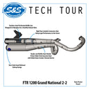 S&S CYCLE  Grand National 2-into-2 High Exhaust System for Indian FTR 1200 - Hardcore Cycles Inc