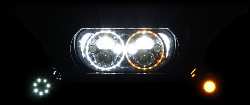 Custom Dynamics TruBEAM® LED Headlamp - Hardcore Cycles Inc