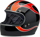 Biltwell Gringo Helmet — DicE Flames - Hardcore Cycles Inc