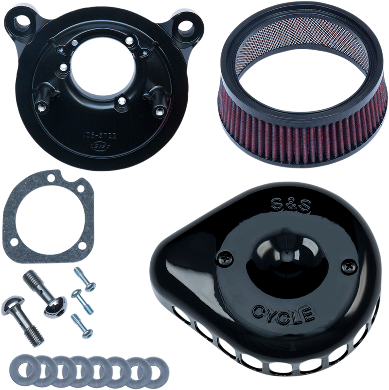 S&S Mini Teardrop Stealth Air Cleaner Kit - Hardcore Cycles Inc