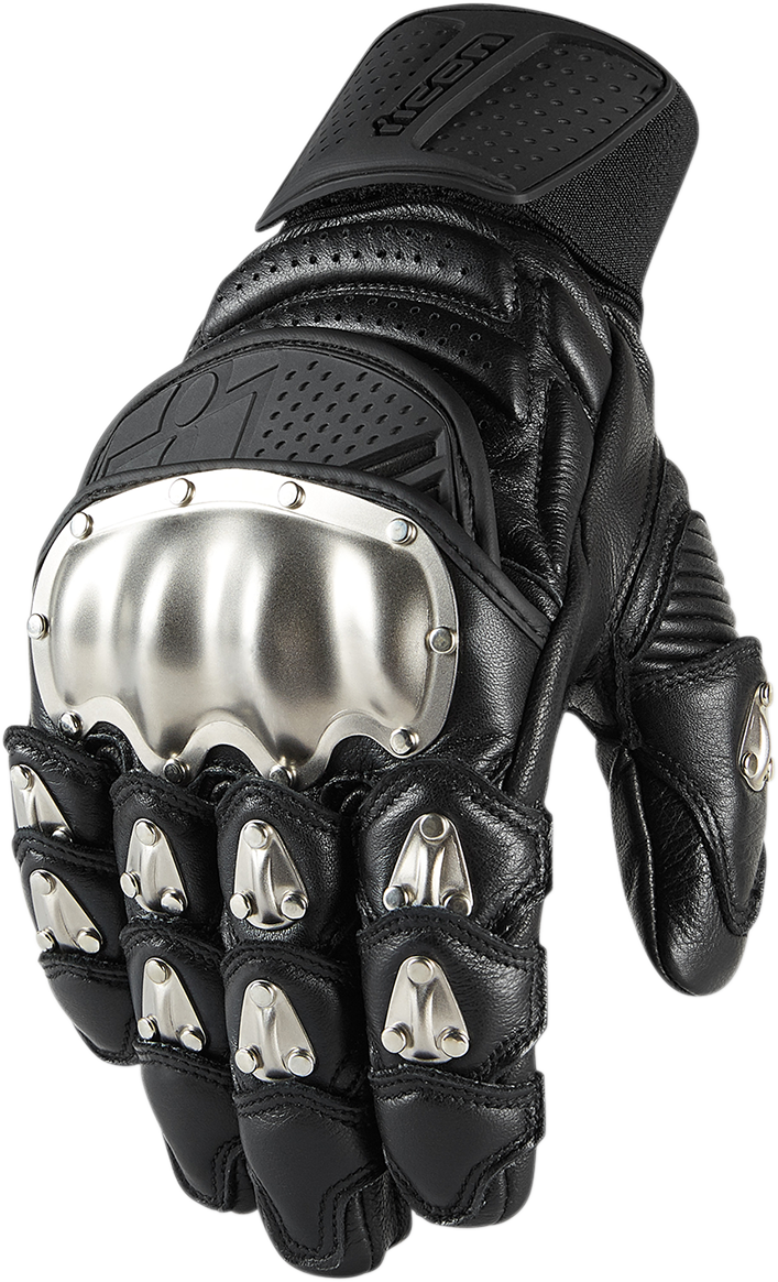 Icon TiMax™ Short Armored Gloves - Hardcore Cycles Inc