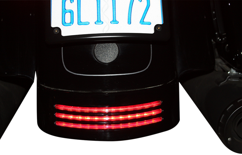 Custom Dynamics LED Tribar Taillight - Hardcore Cycles Inc