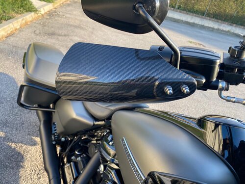 Carbon Visionary Sesto Elemento Hand Guards Kit - Hardcore Cycles Inc
