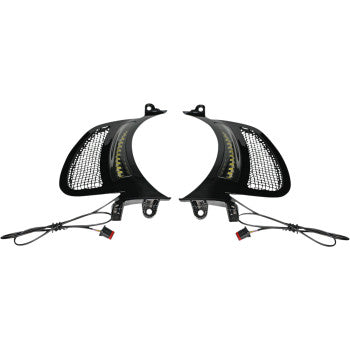 Custom Dynamics Genesis 4 Dynamic LED Road Glide® Vent Inserts - Hardcore Cycles Inc