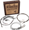 Burly Complete Black Vinyl Handlebar Cable/Brake Line Kit for Ape Hanger Handlebars - Hardcore Cycles Inc