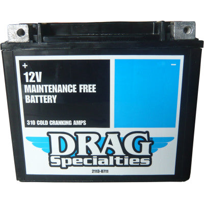 AGM Maintenance-Free Battery - DRAG SPECIALTIES BATTERIES - Hardcore Cycles Inc