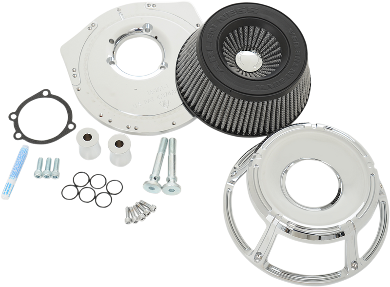 Arlen Ness Inverted Series Air Cleaner Kit — Slot Track - Hardcore Cycles Inc