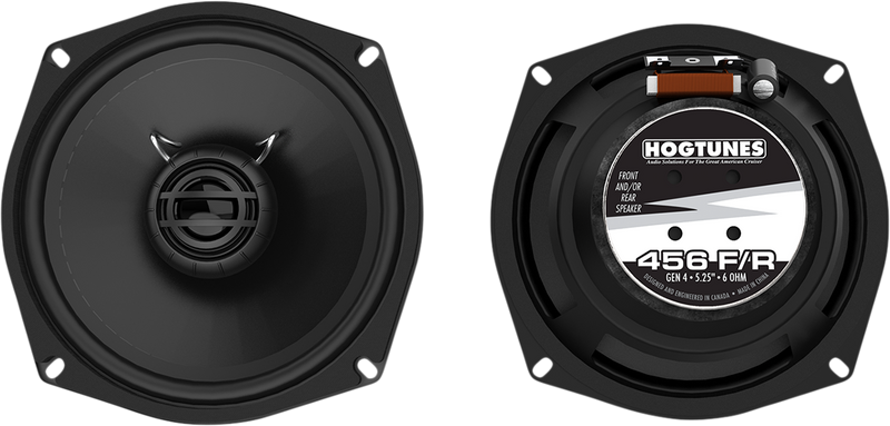 HOGTUNES 5.25" Front and Rear Speakers - Hardcore Cycles Inc