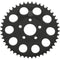 Drag Specialties Dished Chain Conversion Rear Sprocket for 1986-1999 Harley* - Gloss Black - Hardcore Cycles Inc