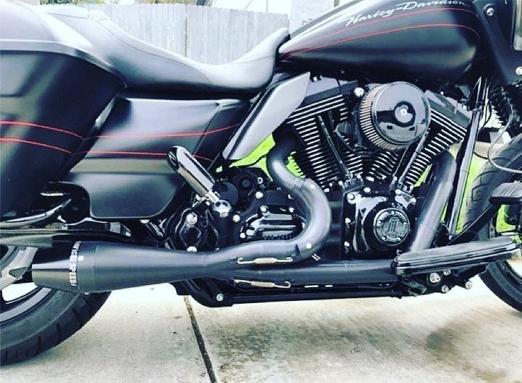 Sawicki 2-into-1 Bagger Shorty Cannon - Hardcore Cycles Inc