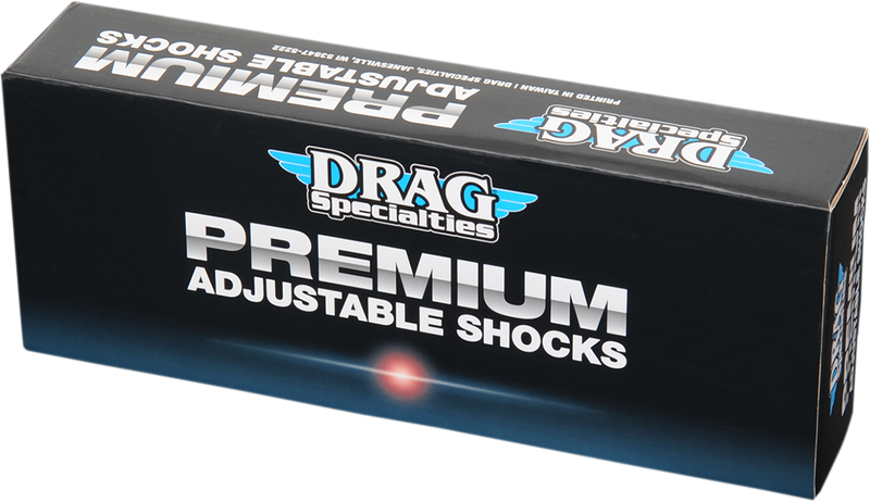 Drag Specialties Premium Ride-Height Adjustable Shocks — 12.00" - Hardcore Cycles Inc