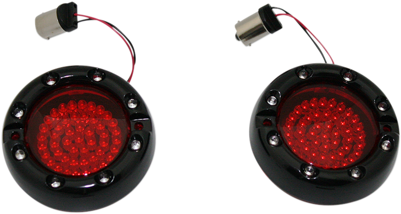 Custom Dynamics Flat Ringz™ LED Turn Signals - Hardcore Cycles Inc