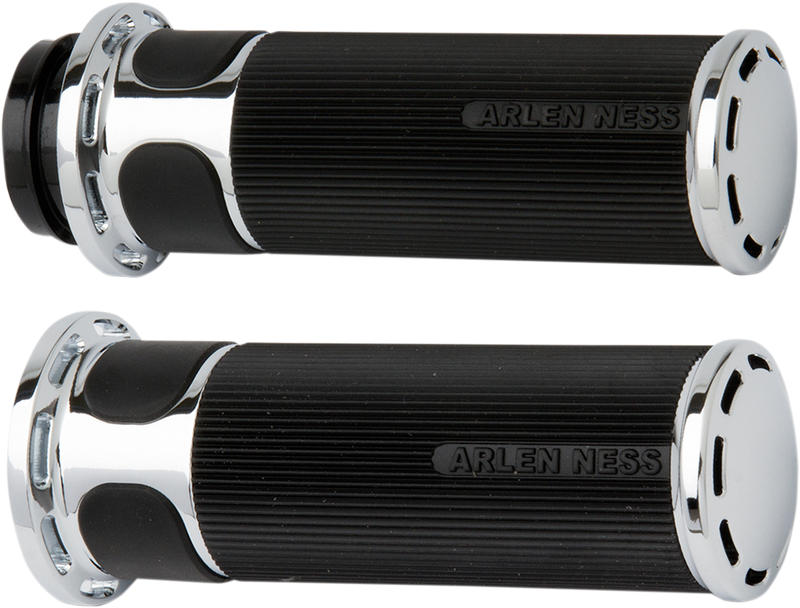 Arlen Ness Fusion Slot Track Grips - Hardcore Cycles Inc
