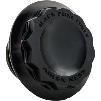 ARLEN NESS Vented Gas Cap Gas Cap - Black or Chrome - 12 Point - Hardcore Cycles Inc