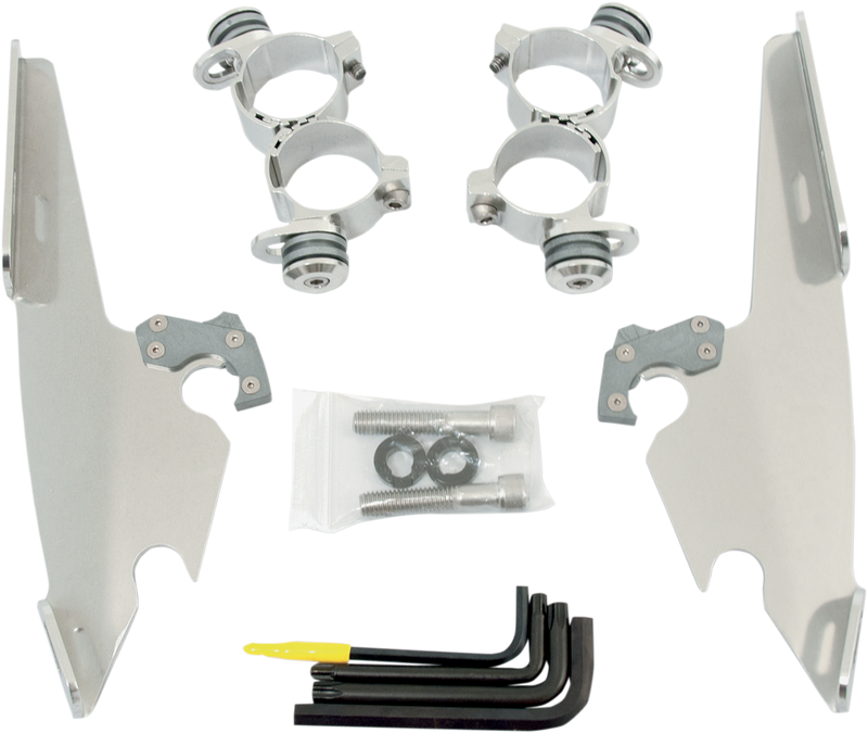 Memphis Shades Fats/Slim Windshield Trigger-Lock Complete Mount Kit - Hardcore Cycles Inc