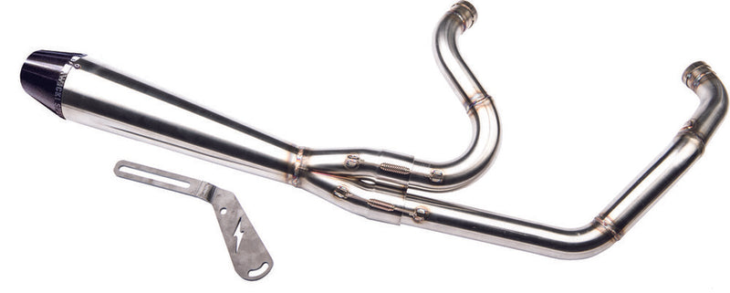 Sawicki 2-Into-1 Stainless Shorty Exhaust for 2018-2021 Harley Softail - Hardcore Cycles Inc