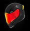 ICON Airframe Pro Carbon Helmet Red - Hardcore Cycles Inc