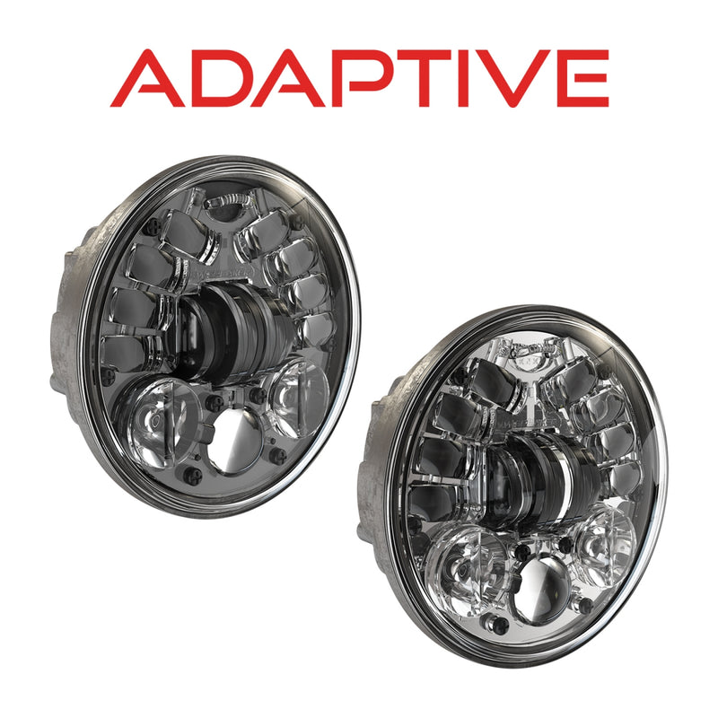 Adaptive 2 LED Headlights JW Speaker 5.75" - Hardcore Cycles Inc