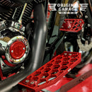OG Bagger HoneyComp Floorboards for Harley Davidson Motorcycle - Original Garage Moto - Red