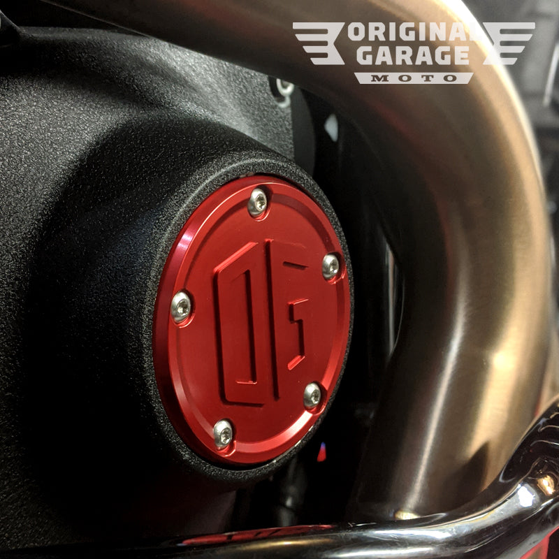 OG Twin Cam Points Cover - Red - Original Garage Moto