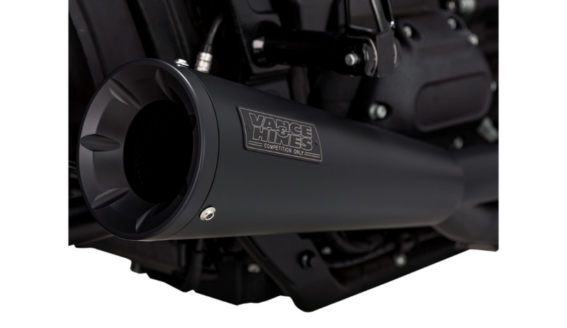 Vance & Hines Upsweep Exhaust for 2018-2022 Harley Softail Models Black - Hardcore Cycles Inc