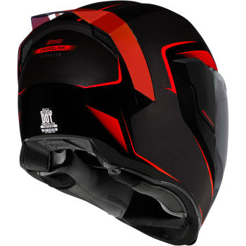 Icon Airflite Helmet - Crosslink - Red - Hardcore Cycles Inc