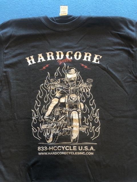 Hardcore Cycles Dyna Flames Shirt - Hardcore Cycles Inc