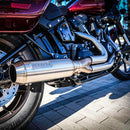 BASSANI 2 into 1 Super Bike Muffler 2022 Lowrider ST & M8 Sport Glide - Hardcore Cycles Inc